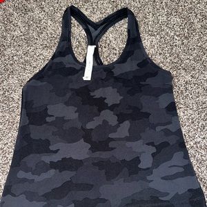 Black Camo Lulu Workout Top